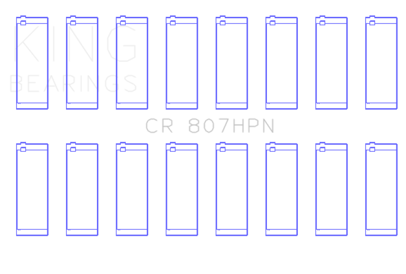 King Engine Bearings Chevy LS1 / LS6 / LS3 (Size STDX) Performance Rod Bearing Set